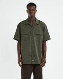 Dickies Mens 1574 Short Sleeve Shirt Rinsed Moss Green Size 2XL