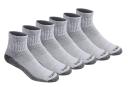 Dickies Mens Dri-tech Moisture Control Quarter Socks Multipack Socks