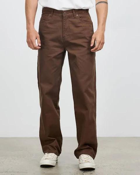 Dickies Mens Relaxed Fit Duck Jean Rinsed Timber, Size 40