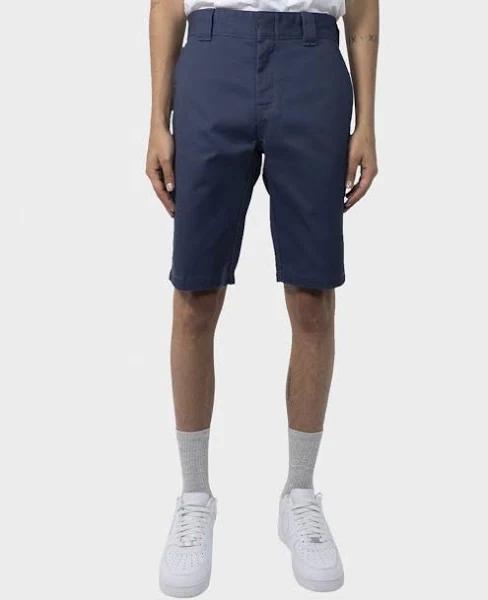 Dickies Mens Slim Fit Shorts Dark Navy, Size 32