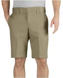 Dickies Mens Slim Fit Shorts Khaki, Size 34