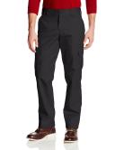 Dickies Mens Slim Straight Stretch Twill Cargo Pant, Black, 34X30