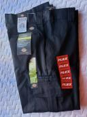 Dickies Mens Slim Straight Stretch Twill Cargo Pant, Black, 34X30