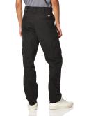 Dickies Mens Slim Straight Stretch Twill Cargo Pant, Black, 36x32