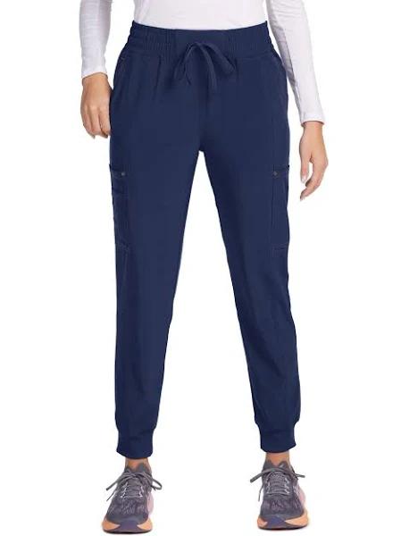 Dickies Riveting Women's 6-Pocket Stretch Flat Front Cargo Contrast  Stitching Jogger Scrub Pants in Navy, Size XL Polyester/recyc  Polyester/spandex, Price History & Comparison