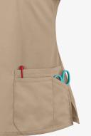 Dickies Womens Signature V-Neck Top With Multiple Patch Pockets Medica