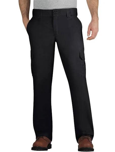 Dickies wp595 Flex Regular Fit Straight Leg Cargo Pants - Black, 46