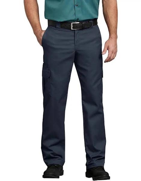 Dickies wp595 Flex Regular Fit Straight Leg Cargo Pants - Dark Navy, 36