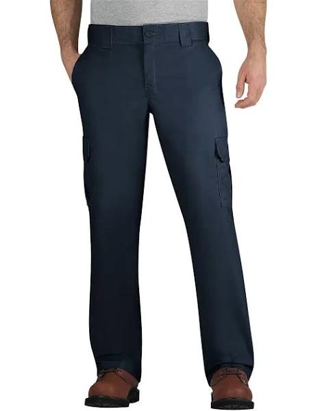 Dickies wp595 Flex Regular Fit Straight Leg Cargo Pants - Dark Navy, 46