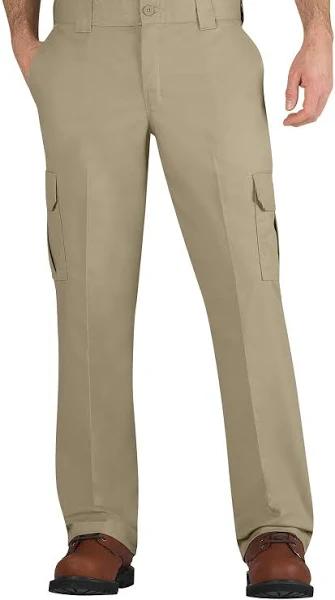 Dickies wp595 Flex Regular Fit Straight Leg Cargo Pants - Desert Sand, 44
