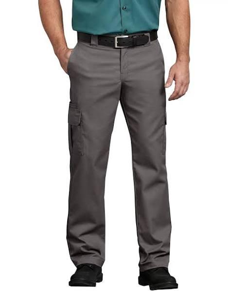 Dickies wp595 Flex Regular Fit Straight Leg Cargo Pants - Gravel Gray, 38