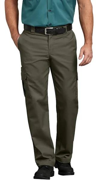 Dickies wp595 Flex Regular Fit Straight Leg Cargo Pants - Moss Green, 42