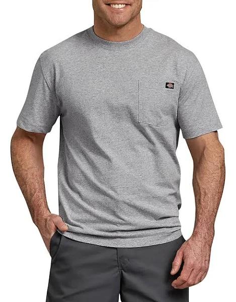 Dickies WS450 Men's 6.75 oz. Heavyweight WorkT-Shirt Heather Grey L