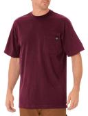 Dickies ws450 Short Sleeve Heavyweight T-Shirt - Burgundy, XL