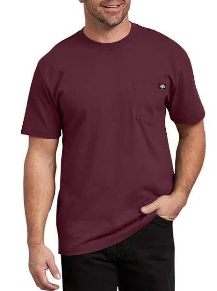Dickies ws450 Short Sleeve Heavyweight T-Shirt - Burgundy, XL