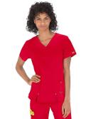 Dickies Xtreme Stretch 82851 Scrubs Top Women Pewter