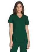 Dickies Xtreme Stretch Scrubs V-Neck Scrub Top - M - Hunter