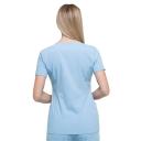 Dickies Xtreme Stretch Scrubs V-Neck Scrub Top - S - Carib Blue