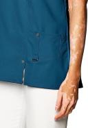 Dickies Xtreme Stretch Scrubs V-Neck Scrub Top - S - Carib Blue