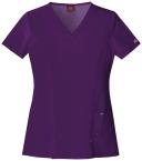 Dickies Xtreme Stretch Scrubs V-Neck Scrub Top - S - Pewter