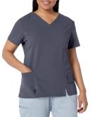 Dickies Xtreme Stretch Scrubs V-Neck Scrub Top - S - Pewter