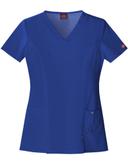 Dickies Xtreme Stretch V-Neck Scrub Top in Galaxy | Size XL Polyester/rayon/spandex