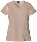 Dickies Xtreme Stretch V-Neck Scrub Top in Galaxy | Size XL Polyester/rayon/spandex