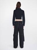 DION Lee | Denim Parachute Pant | Black 34