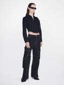 DION Lee | Denim Parachute Pant | Black 34