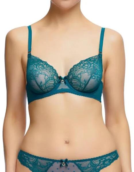 Dita Von Teese Fiamma Underwire Bra Blue 14 C