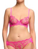 Dita Von Teese Severine Non-Padded Underwire Bra in Pink Hot Pink 12 B