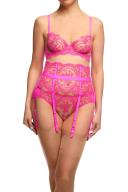 Dita Von Teese Severine Non-Padded Underwire Bra in Pink Hot Pink 12 B