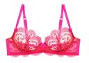 Dita Von Teese Severine Non-Padded Underwire Bra in Pink Hot Pink 12 B