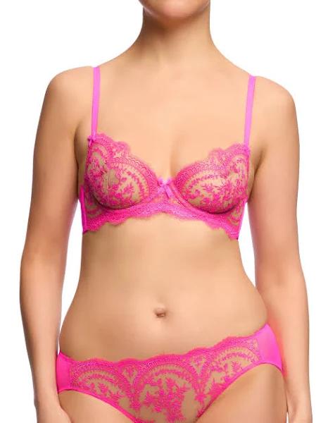 Dita Von Teese Severine Non-Padded Underwire Bra in Pink Hot Pink 12 B