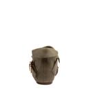 Django & Juliette Dwan Khaki Leather Khaki Womens Leather Sandals Flat Sandals