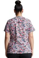 DK616 Safari Pop Dickies Women's Print Scrub Top