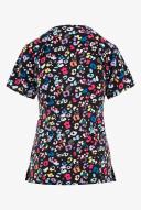 DK616 Safari Pop Dickies Women's Print Scrub Top
