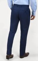 Dobell Dark Blue Slim Fit Suit Trousers