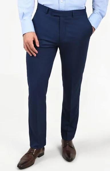 Dobell Dark Blue Suit Trousers