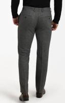 Dobell Grey Puppytooth Suit Trousers