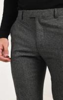 Dobell Grey Puppytooth Suit Trousers