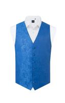 Dobell Royal Blue Paisley Vest