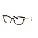 Dolce & Gabbana DG3325 Eyeglasses 3244 Top Black/Leo Brown/Black