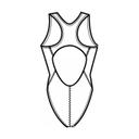 Dolfin 7482s - Winner Solid Performance Back, Price/each - Black, 38