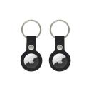 Doormoon Rubber Key Ring For Airtag - 2pcs Black