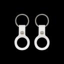 Doormoon Rubber Key Ring For Airtag - 2pcs Black