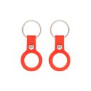 Doormoon Rubber Key Ring For Airtag - 2pcs Black