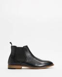 Double Oak Mills - Men's Black Chelsea Boots - Carson Leather Gusset Boots - Size 6 at The Iconic