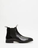 Double Oak Mills - Men's Black Chelsea Boots - Carson Leather Gusset Boots - Size 6 at The Iconic