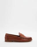 Double Oak Mills - Men's Brown Loafers - Venice Penny Loafers - Size 8 at The Iconic